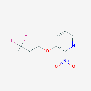 molecular formula C8H7F3N2O3 B1399094 2-Nitro-3-(3,3,3-trifluoropropoxy)pyridine CAS No. 1389827-42-2
