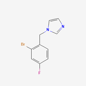 molecular formula C10H8BrFN2 B1399097 1-(2-bromo-4-fluorobenzyl)-1H-imidazole CAS No. 1249877-11-9