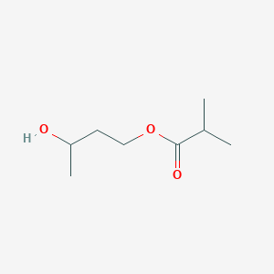 molecular formula C8H16O3 B13991006 Propanoic acid, 2-methyl-, 3-hydroxybutyl ester CAS No. 89457-25-0