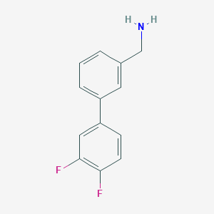 molecular formula C13H11F2N B1399102 [3-(3,4-Difluorophenyl)phenyl]methanamine CAS No. 1184009-21-9