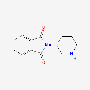 molecular formula C13H15ClN2O2 B1399103 (R)-2-(Piperidin-3-yl)isoindoline-1,3-dione CAS No. 886588-61-0