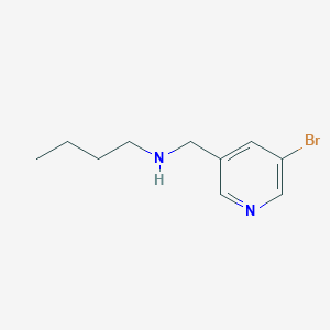 molecular formula C10H15BrN2 B1399107 N-((5-bromopyridin-3-yl)methyl)butan-1-amine CAS No. 1179257-33-0