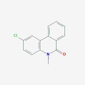 molecular formula C14H10ClNO B13991109 2-Chloro-5-methylphenanthridin-6(5h)-one CAS No. 54960-76-8
