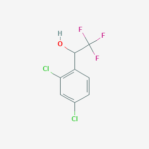molecular formula C8H5Cl2F3O B1399111 1-(2,4-Dichlorophenyl)-2,2,2-trifluoroethanol CAS No. 1194760-60-5