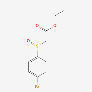 molecular formula C10H11BrO3S B1399113 Ethyl 2-(4-bromophenylsulfinyl)acetate CAS No. 145835-14-9
