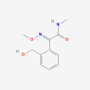 molecular formula C11H14N2O3 B13991135 (2E)-2-[2-(hydroxymethyl)phenyl]-2-methoxyimino-N-methylacetamide 