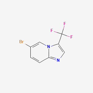 molecular formula C8H4BrF3N2 B13991142 6-Bromo-3-(trifluoromethyl)imidazo[1,2-a]pyridine 
