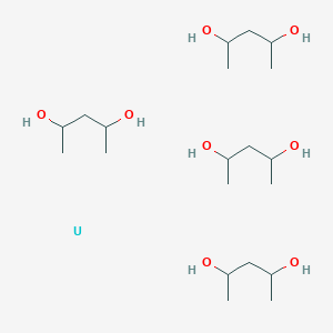 molecular formula C20H48O8U B13991150 Pentane-2,4-diol;uranium 