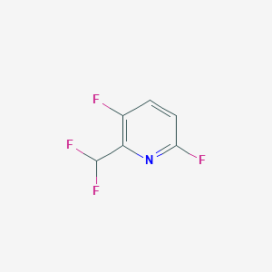 molecular formula C6H3F4N B1399116 2-(Difluoromethyl)-3,6-difluoropyridine CAS No. 1374659-43-4