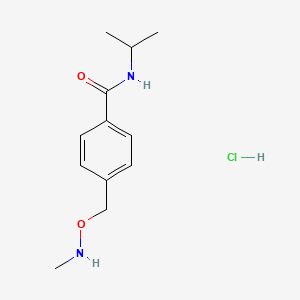 molecular formula C12H19ClN2O2 B13991177 4-(methylaminooxymethyl)-N-propan-2-yl-benzamide CAS No. 70379-96-3