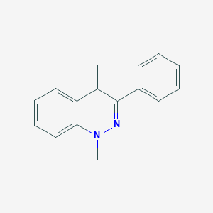 molecular formula C16H16N2 B13991188 1,4-dimethyl-3-phenyl-4H-cinnoline CAS No. 86785-51-5