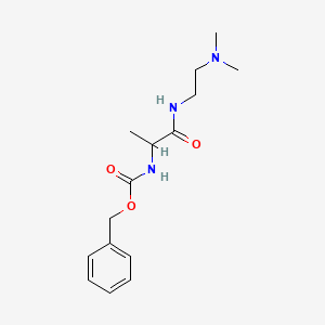 molecular formula C15H23N3O3 B13991194 Benzyl (1-{[2-(dimethylamino)ethyl]amino}-1-oxopropan-2-yl)carbamate CAS No. 71274-36-7
