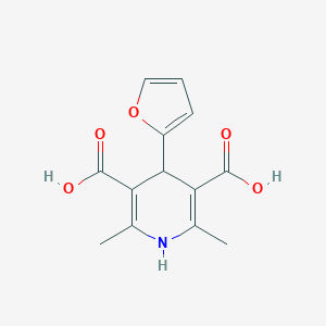molecular formula C13H13NO5 B139912 2,6-Dimethyl-4-furyl-1,4-dihydropyridine-5-dicarboxylate CAS No. 133883-03-1