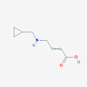 molecular formula C8H13NO2 B13991224 4-(Cyclopropylmethylamino)but-2-enoic acid 