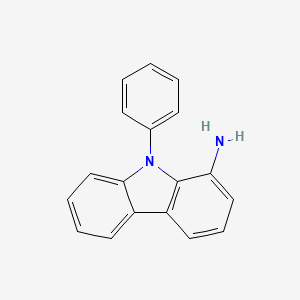 molecular formula C18H14N2 B13991264 9-phenyl-9H-carbazol-1-amine 
