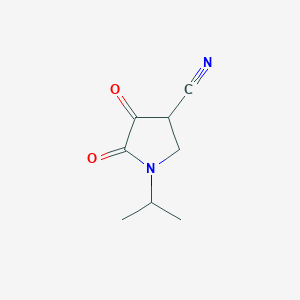 molecular formula C8H10N2O2 B13991287 4,5-Dioxo-1-(propan-2-yl)pyrrolidine-3-carbonitrile CAS No. 7399-08-8