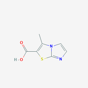 molecular formula C7H6N2O2S B1399131 3-Methylimidazo[2,1-b]thiazole-2-carboxylic acid CAS No. 1017273-59-4
