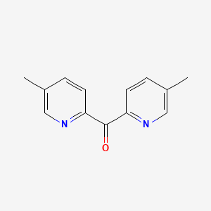 molecular formula C13H12N2O B13991318 Bis(5-methylpyridin-2-yl)methanone 