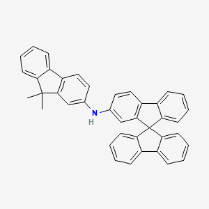 molecular formula C40H29N B13991326 N-(9,9-dimethyl-9H-fluoren-2-yl)-9,9'-spirobi[fluoren]-2-amine 