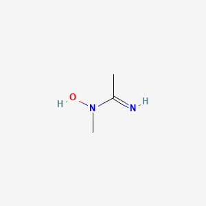 molecular formula C3H8N2O B13991334 N-hydroxy-N-methylethanimidamide CAS No. 62626-12-4