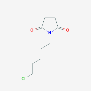 molecular formula C9H14ClNO2 B13991361 1-(5-Chloropentyl)pyrrolidine-2,5-dione 