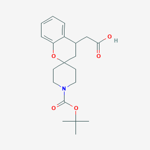 2-(1'-(tert-Butoxycarbonyl)spiro[chroman-2,4'-piperidine]-4-yl)acetic acid