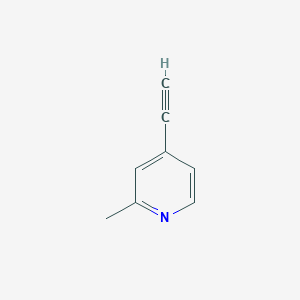molecular formula C8H7N B1399146 4-Ethynyl-2-methylpyridine CAS No. 30413-56-0