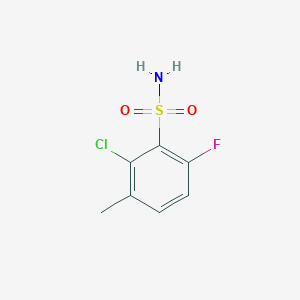 molecular formula C7H7ClFNO2S B13991542 2-Chloro-6-fluoro-3-methylbenzenesulfonamide 