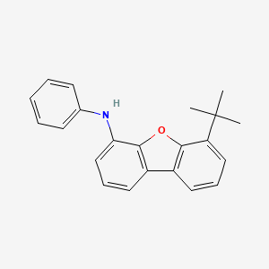 molecular formula C22H21NO B13991551 6-(tert-Butyl)-N-phenyldibenzo[b,d]furan-4-amine 