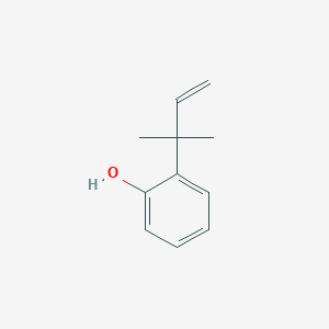 molecular formula C11H14O B13991557 2-(2-Methylbut-3-en-2-yl)phenol CAS No. 18272-61-2