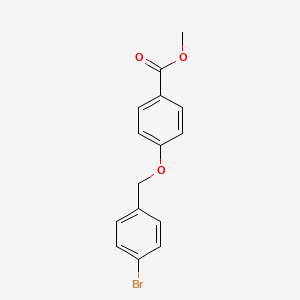 molecular formula C15H13BrO3 B1399156 Methyl 4-[(4-bromophenyl)methoxy]benzoate CAS No. 62290-47-5