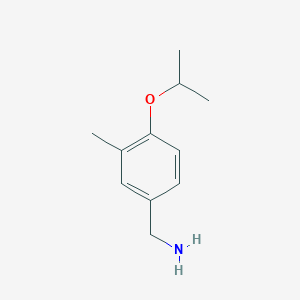 molecular formula C11H17NO B1399158 4-异丙氧基-3-甲基苄胺 CAS No. 1183725-82-7