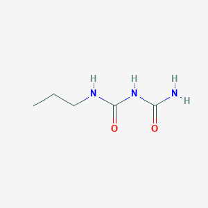 molecular formula C5H11N3O2 B13991608 1-Carbamoyl-3-propylurea CAS No. 44918-10-7
