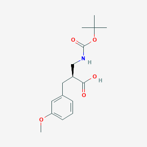 molecular formula C16H23NO5 B13991644 Boc-(s)-3-amino-2-(3-methoxybenzyl)propanoic acid 