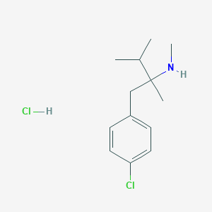 molecular formula C13H21Cl2N B13991649 1-(4-chlorophenyl)-N,2,3-trimethylbutan-2-amine;hydrochloride CAS No. 2314-06-9