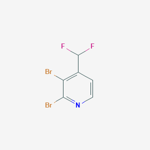 molecular formula C6H3Br2F2N B1399165 2,3-二溴-4-(二氟甲基)吡啶 CAS No. 1374659-29-6
