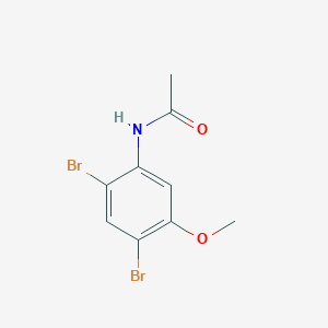 molecular formula C9H9Br2NO2 B13991691 n-(2,4-Dibromo-5-methoxyphenyl)acetamide CAS No. 35736-51-7