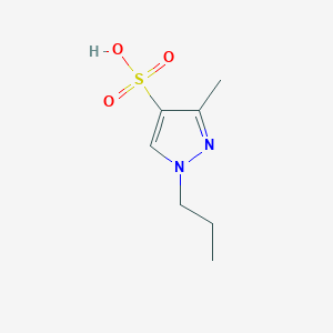 molecular formula C7H12N2O3S B1399176 3-甲基-1-丙基吡唑-4-磺酸 CAS No. 1316226-92-2