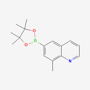 molecular formula C16H20BNO2 B13991784 8-Methyl-6-(4,4,5,5-tetramethyl-1,3,2-dioxaborolan-2-yl)quinoline 