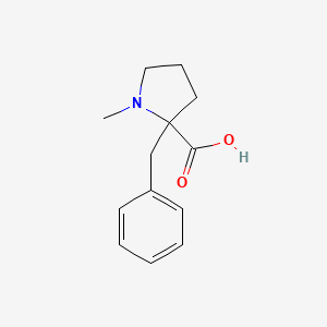 molecular formula C13H17NO2 B1399183 2-Benzyl-1-methylpyrrolidine-2-carboxylic acid CAS No. 1316225-67-8