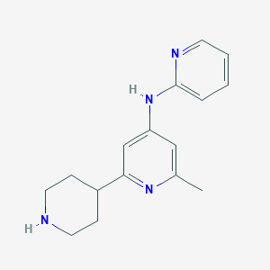 molecular formula C16H20N4 B1399184 (6-Methyl-1',2',3',4',5',6'-hexahydro-[2,4']bipyridinyl-4-yl)-pyridin-2-yl-amine CAS No. 1316222-73-7