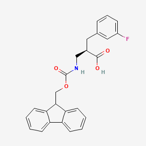molecular formula C25H22FNO4 B13991942 Fmoc-(r)-3-amino-2-(3-fluorobenzyl)propanoic acid 