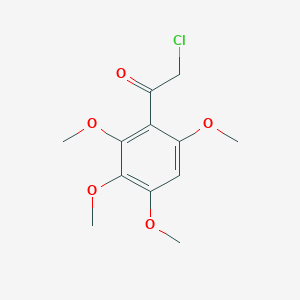 molecular formula C12H15ClO5 B13991947 N-(2-Bromo-4-methylsulfonylimino-naphthalen-1-ylidene)methanesulfonamide CAS No. 6938-23-4