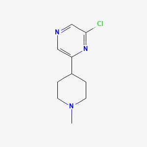 2-Chloro-6-(1-methylpiperidin-4-yl)pyrazine