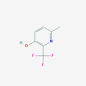 molecular formula C7H6F3NO B13991962 3-Pyridinol, 6-methyl-2-(trifluoromethyl)- 