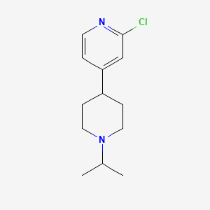 molecular formula C13H19ClN2 B1399197 2-Chloro-4-(1-isopropylpiperidin-4-yl)pyridine CAS No. 1316225-87-2