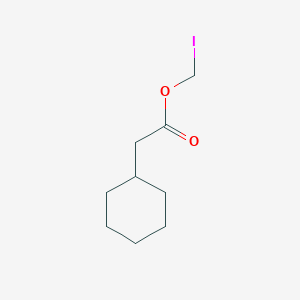 molecular formula C9H15IO2 B13991996 Iodomethyl 2-cyclohexylacetate 