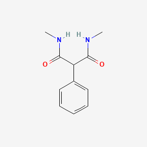molecular formula C11H14N2O2 B13992015 N,N'-dimethyl-2-phenylpropanediamide CAS No. 13566-70-6