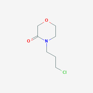 molecular formula C7H12ClNO2 B13992020 4-(3-Chloropropyl)morpholin-3-one 