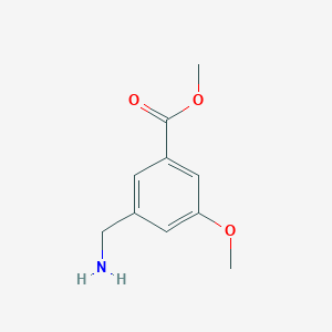 molecular formula C10H13NO3 B13992045 Methyl 3-(aminomethyl)-5-methoxybenzoate 